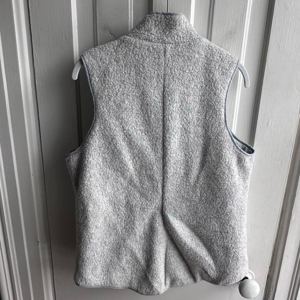 Smartwool Anchor Line Reversible Sherpa Vest Gray - Picture 7 of 12